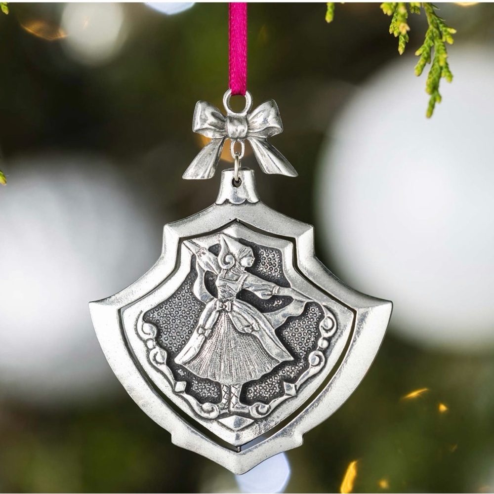 Nine Ladies Dancing Pewter Ornament